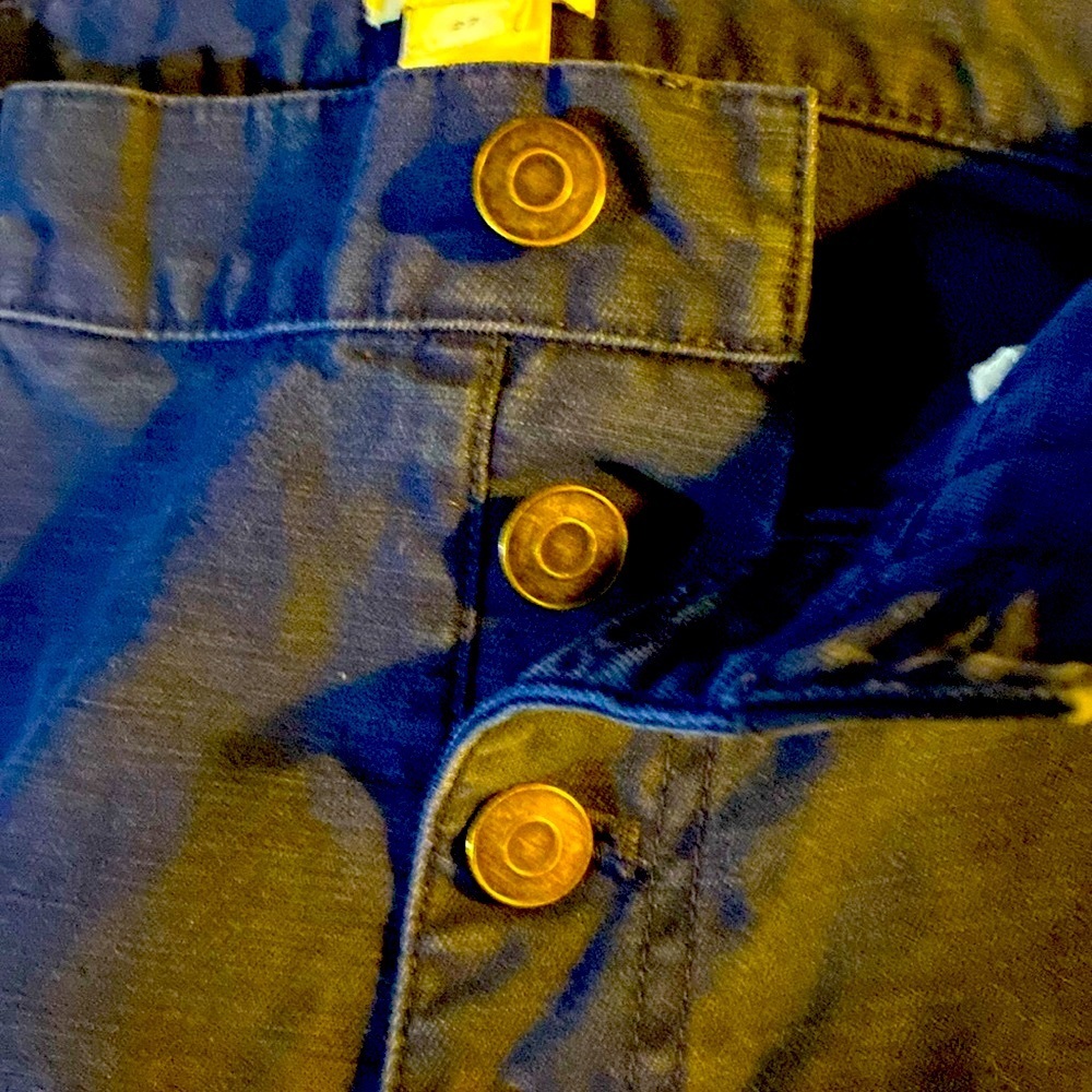 NWOT J Crew Factory Wide Leg Pant, Button Fly, Crop, Slub cotton, 27x24​ - Picture 5 of 10